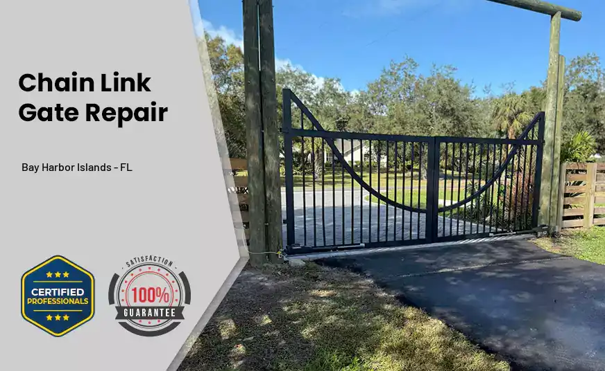 Chain Link Gate Repair Bay Harbor Islands - FL 