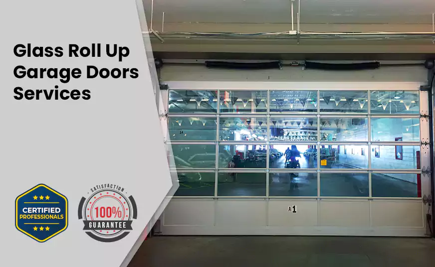 Glass Roll Up Garage Door in Bay Harbor Islands, FL